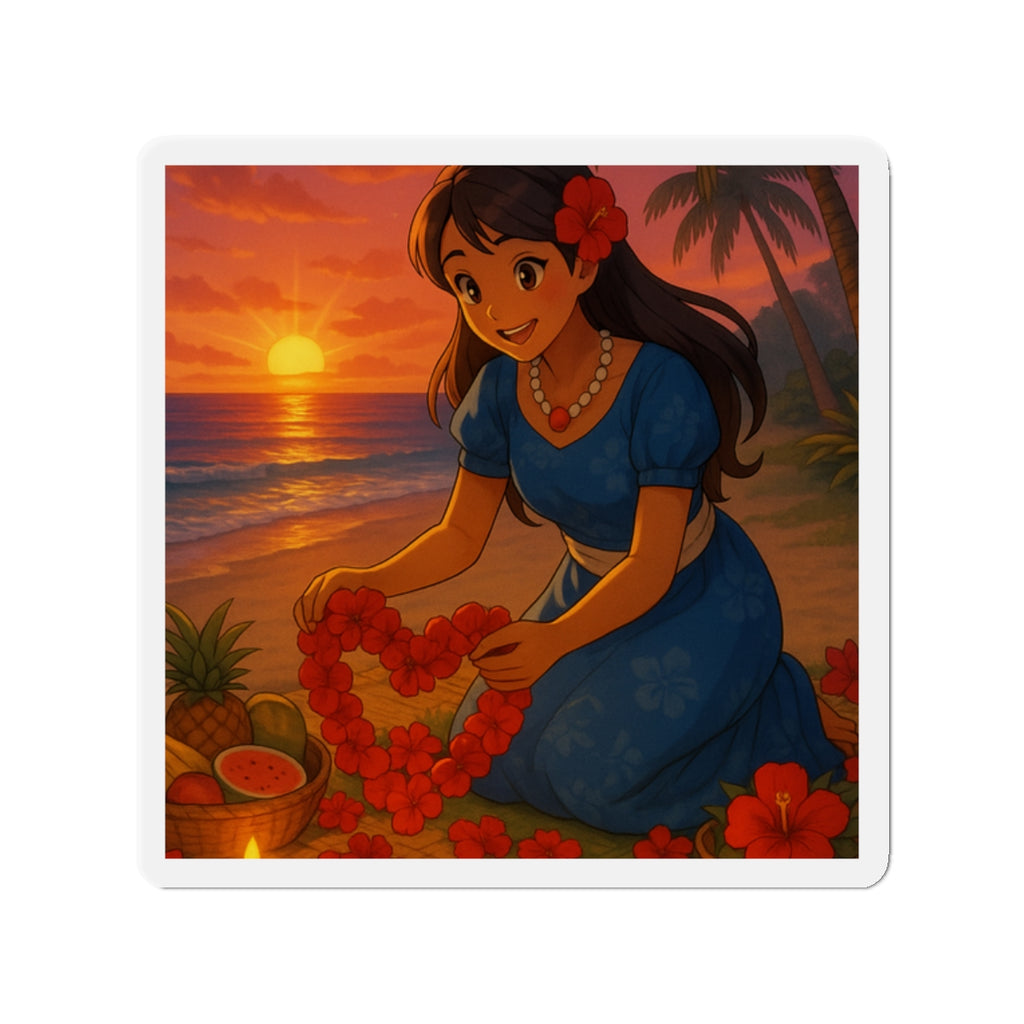 valentines flowers magnet