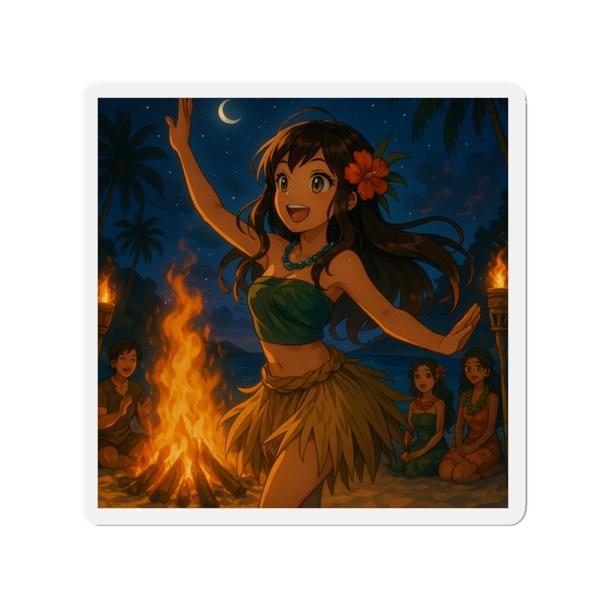 Cultural dancing magnet