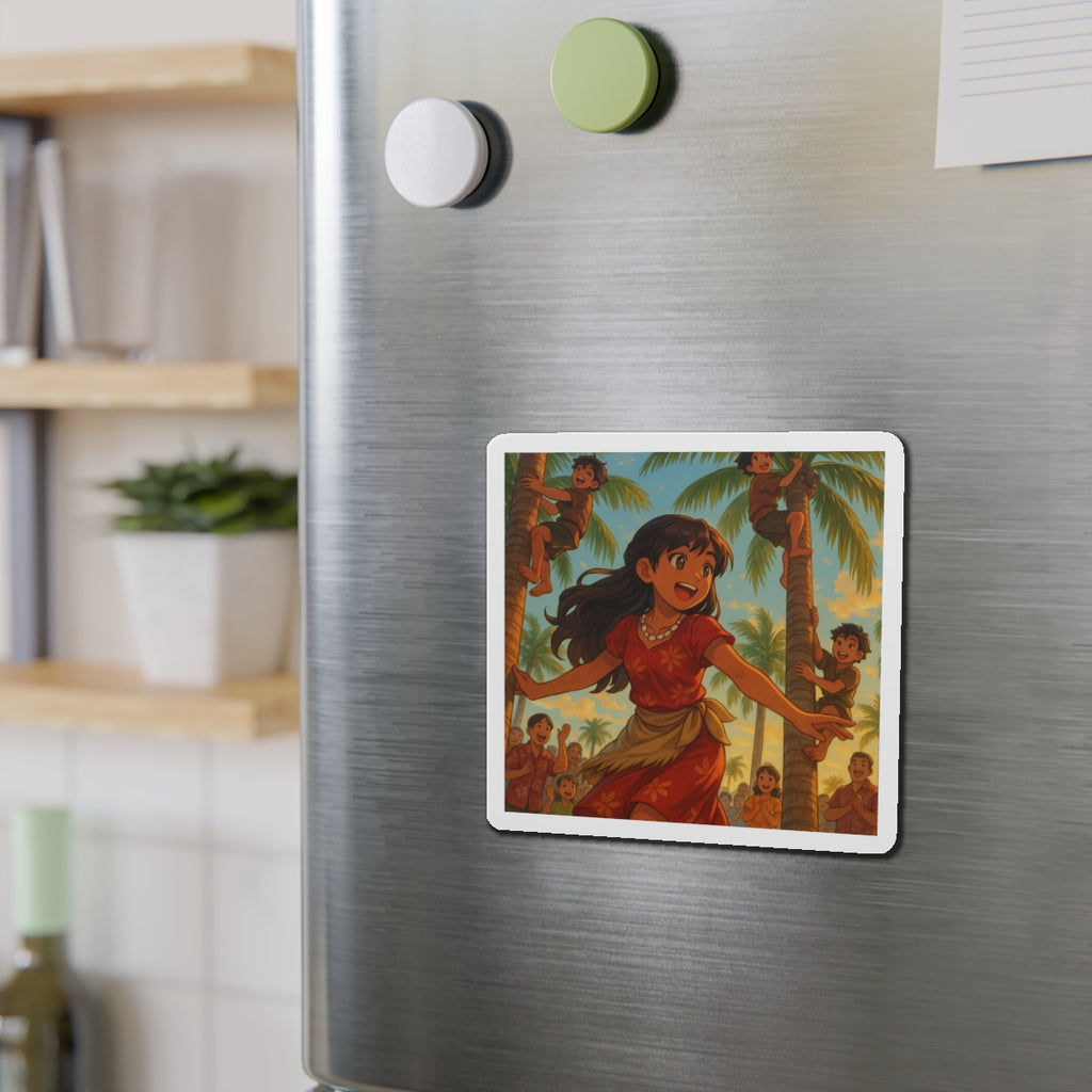 Tree climbing competition magnet