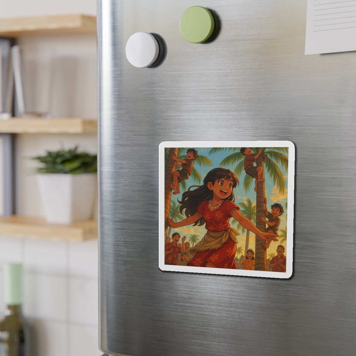 Tree climbing competition magnet