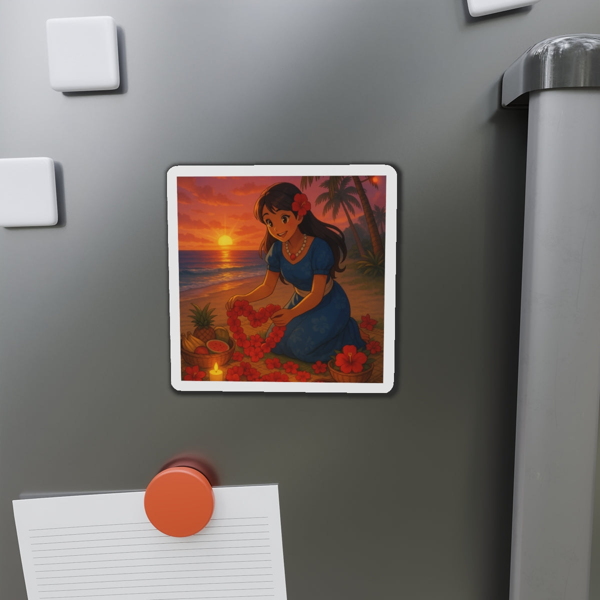 valentines flowers magnet