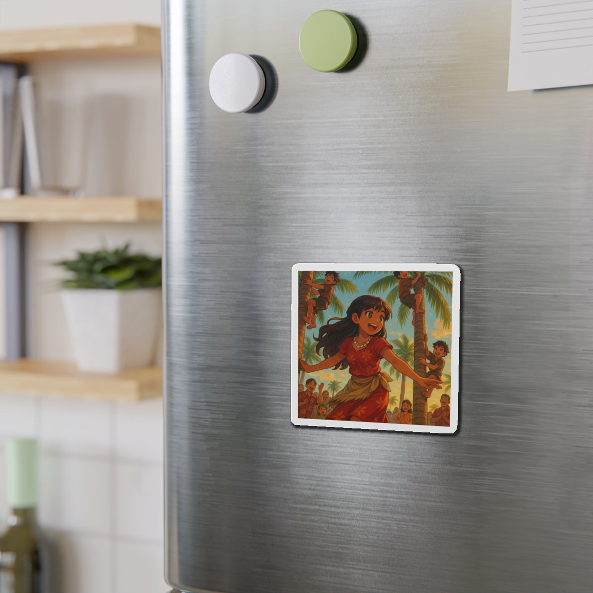 Tree climbing competition magnet