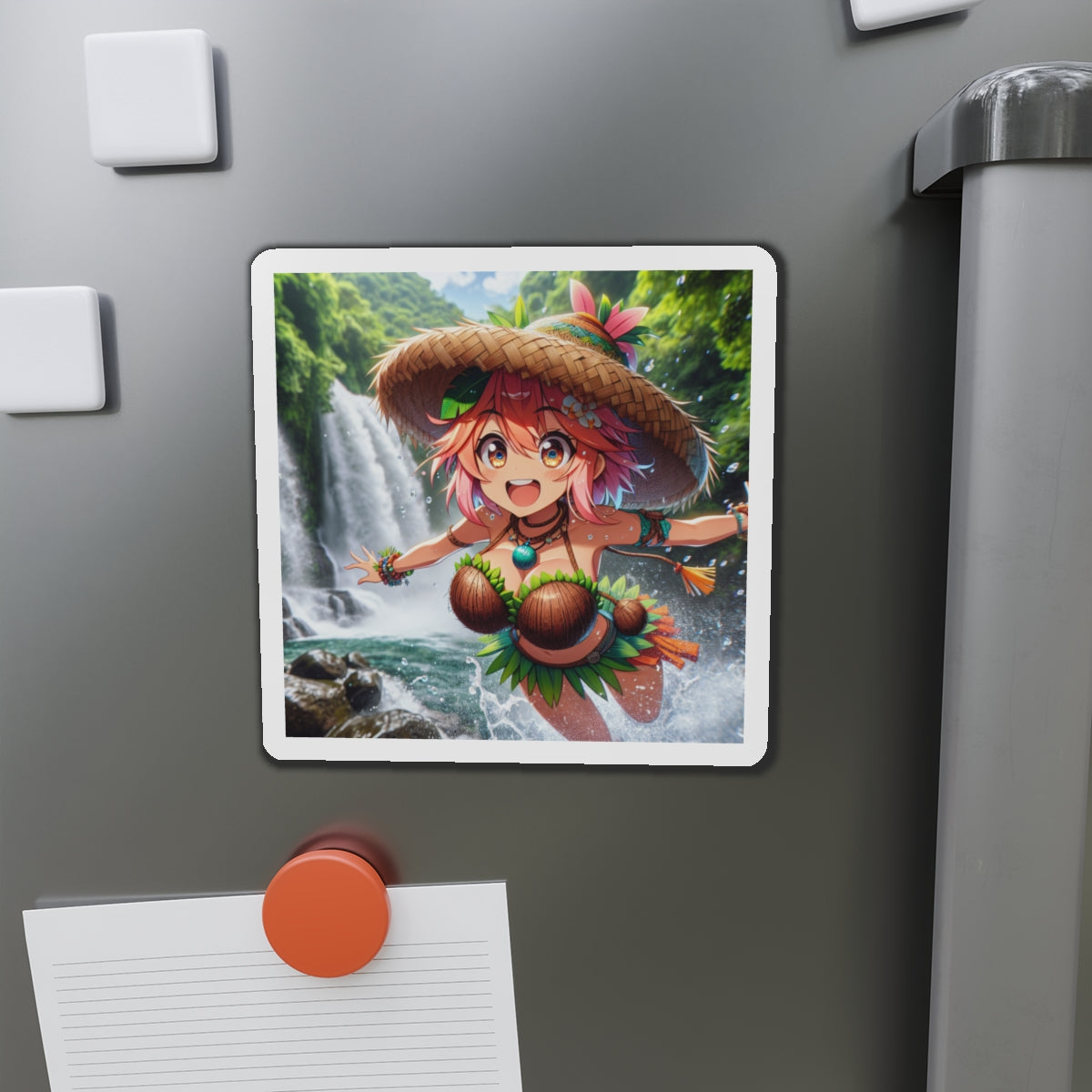 Waterfall playing - Island Girl