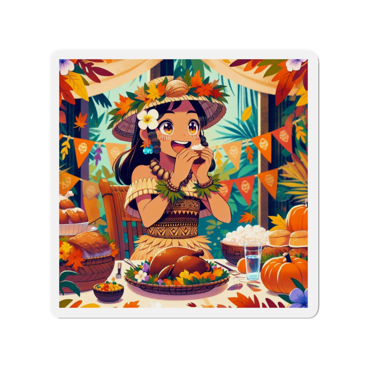 Islander Holiday Series Magnet - Thanksgiving