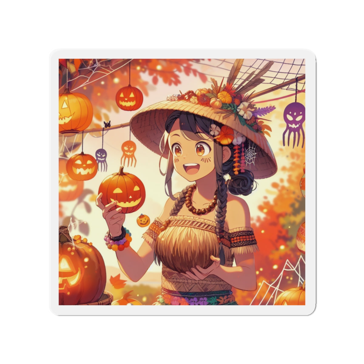 Island Holiday Series Magnet - Halloween