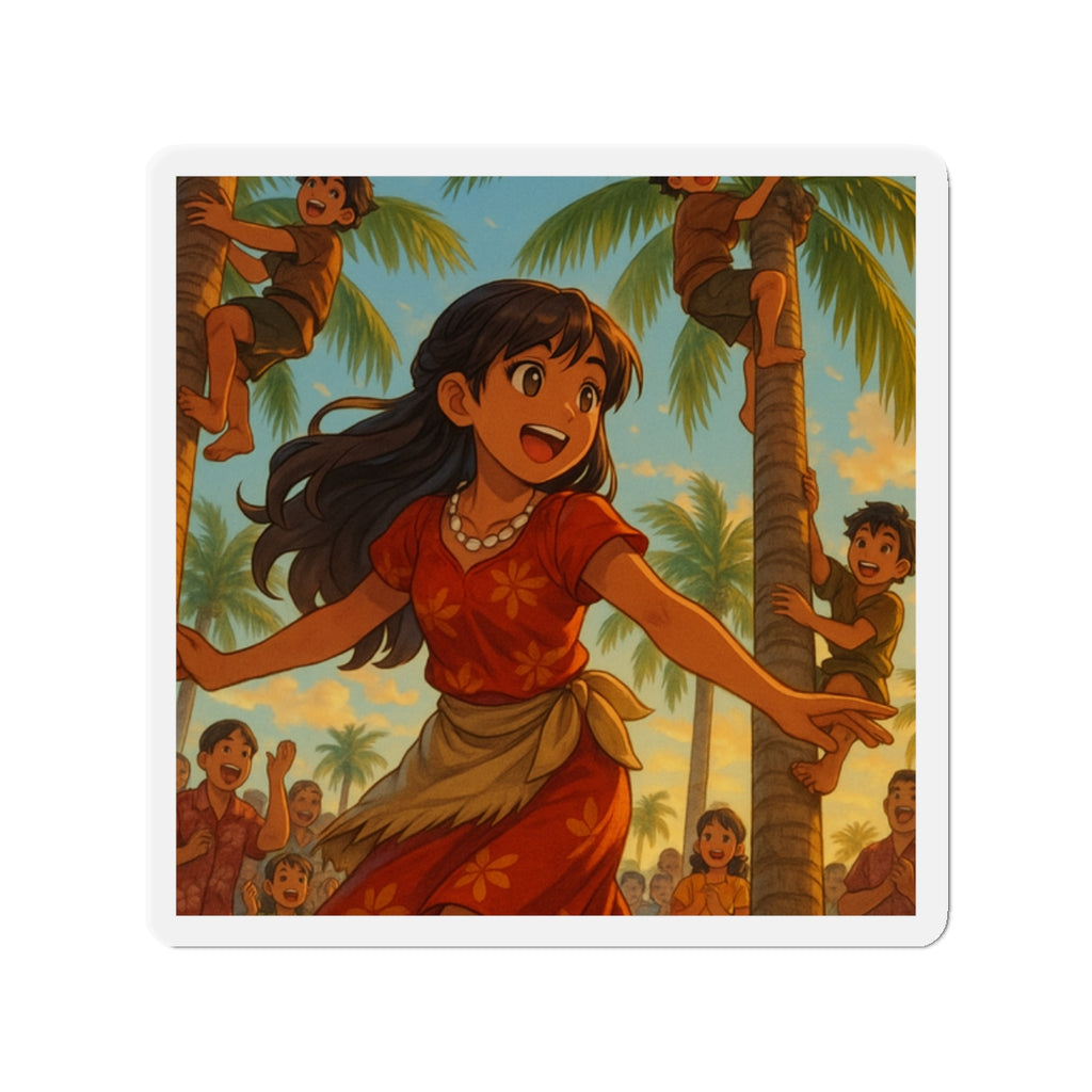 Tree climbing competition magnet