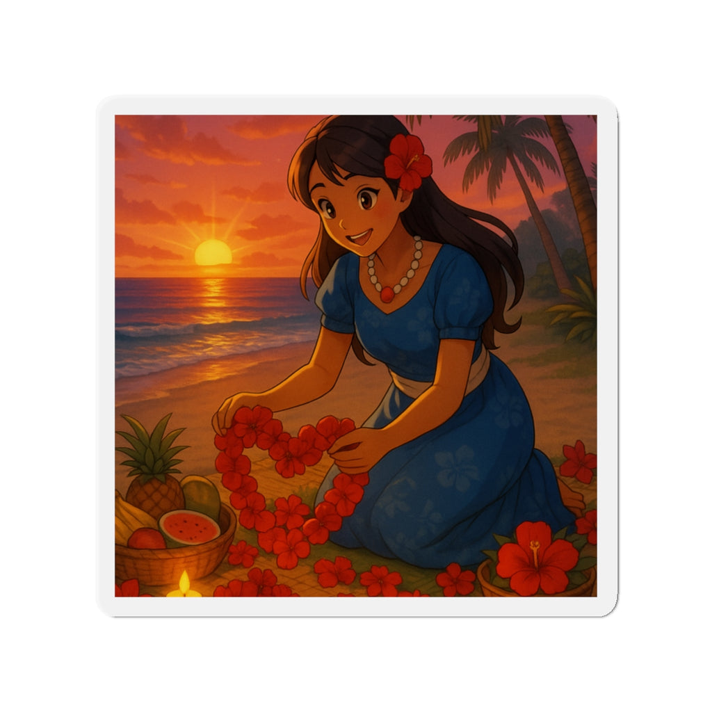 valentines flowers magnet