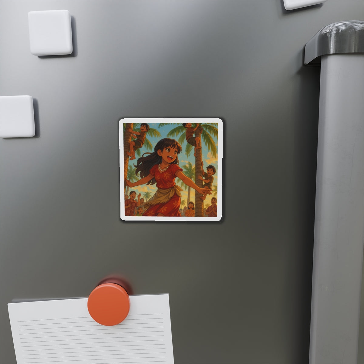 Tree climbing competition magnet