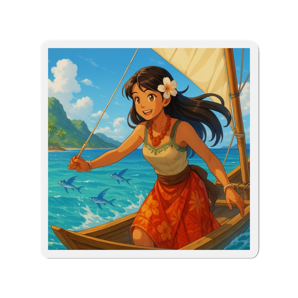 Island sailing magnet