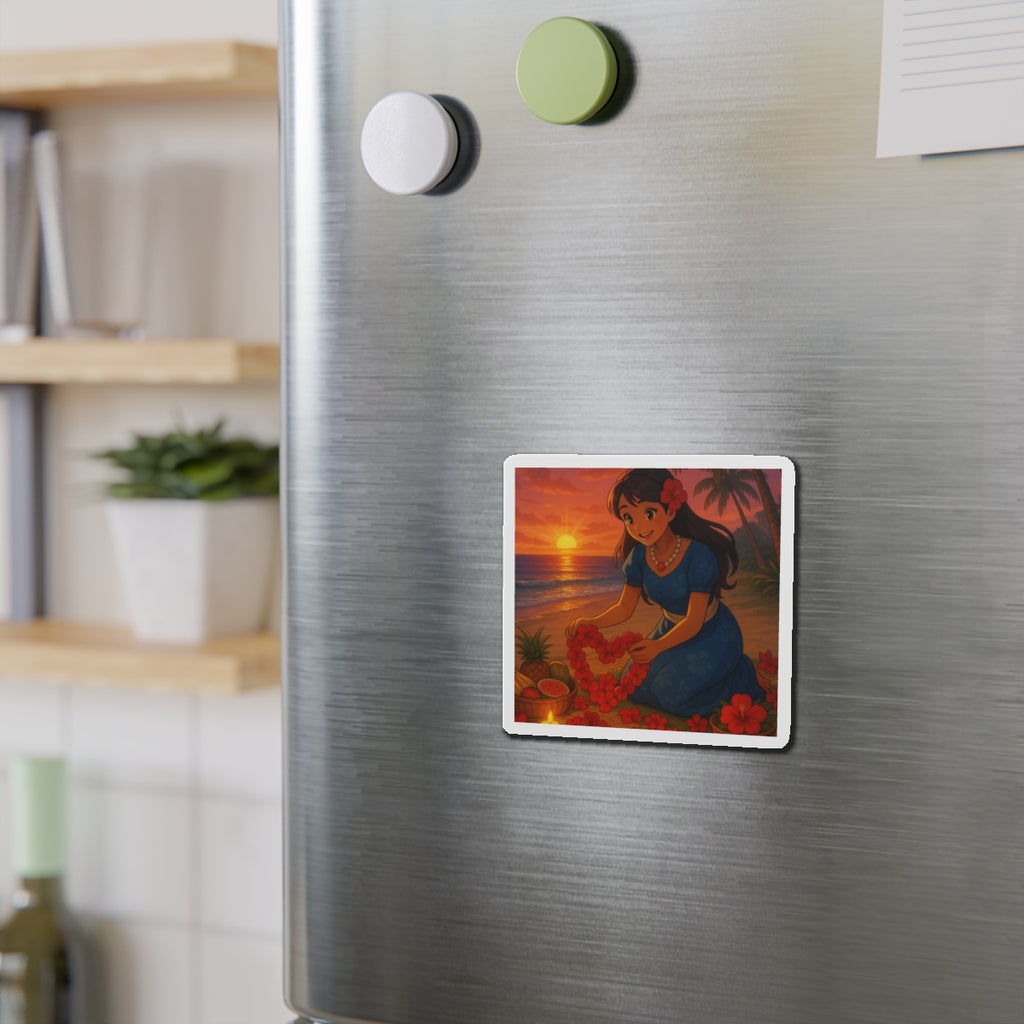 valentines flowers magnet