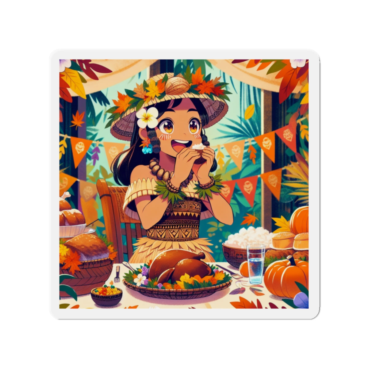 Islander Holiday Series Magnet - Thanksgiving